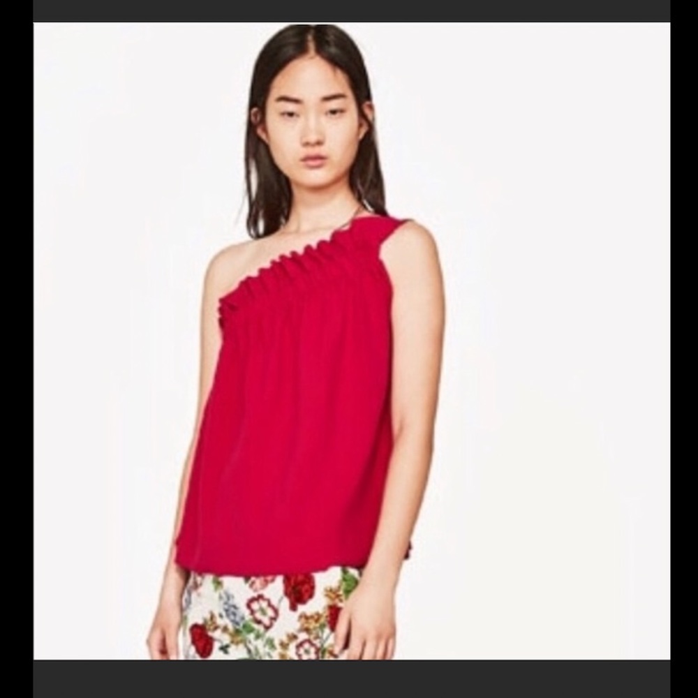 Zara One Shoulder Top